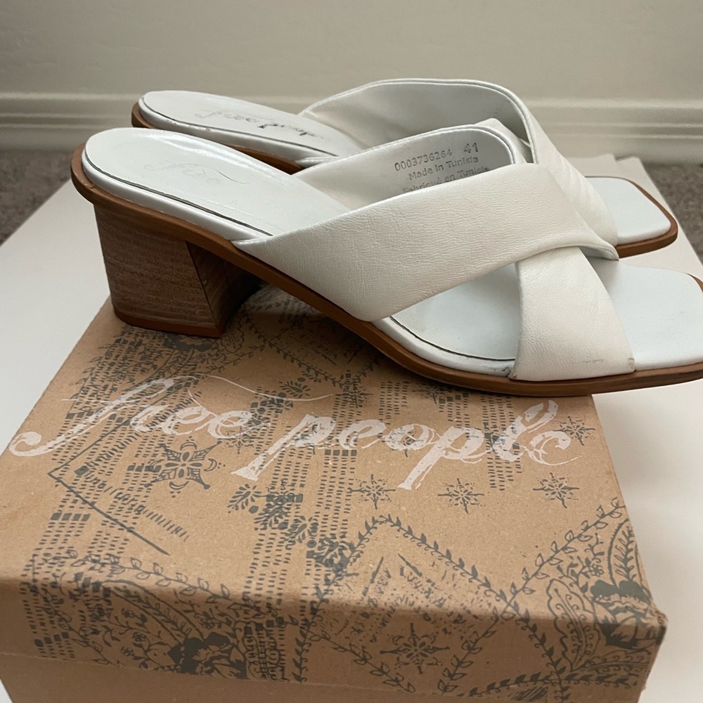 Free People Cameron Off White Heeled Sandals